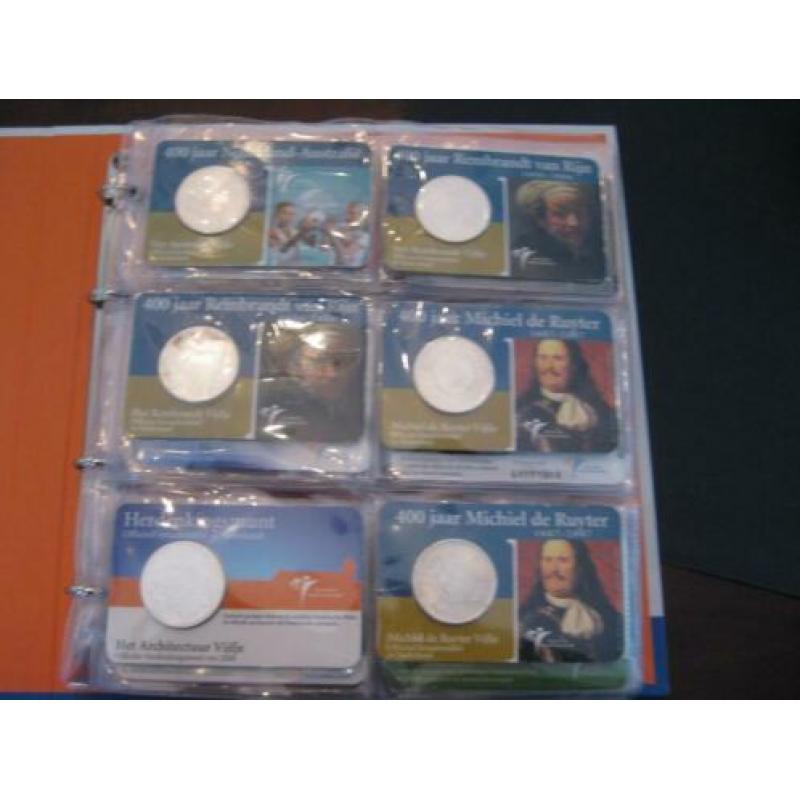 herdenkings munten in coin card nederland
