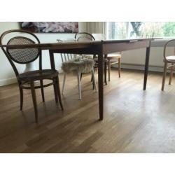 Deens design eettafel uitschuifbaar bureau tafel