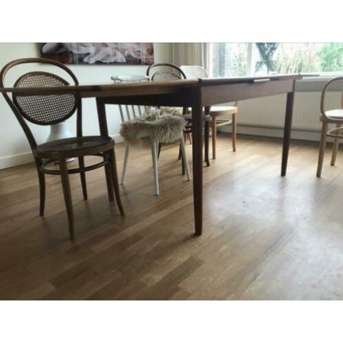 Deens design eettafel uitschuifbaar bureau tafel