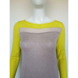 Comma pullover. Mt. 38. Geel/beige.