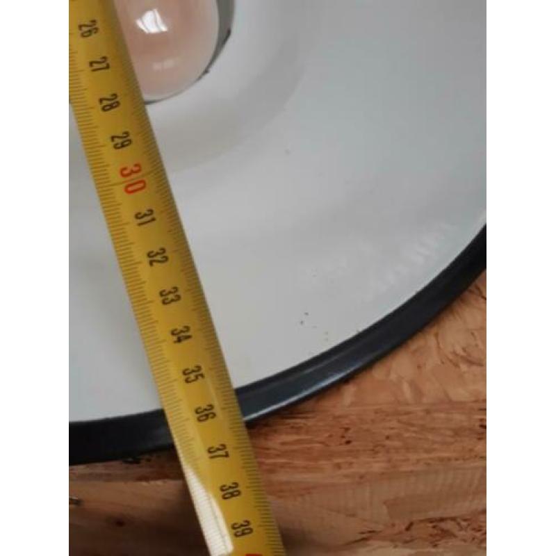 Set van 2 vintage emaille lampen