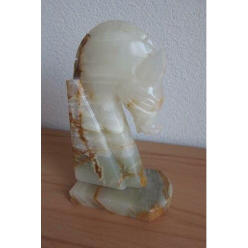 ONYX BOEKENSTEUN (PAARDENHOOFD) Hoogte 22cm