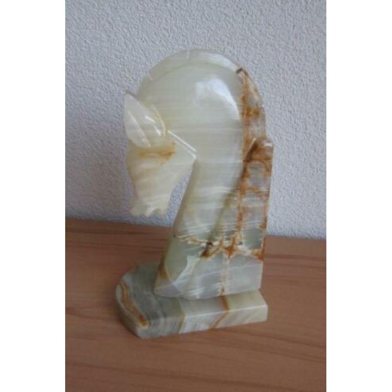 ONYX BOEKENSTEUN (PAARDENHOOFD) Hoogte 22cm