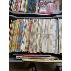 Grote verzameling stripboeken.