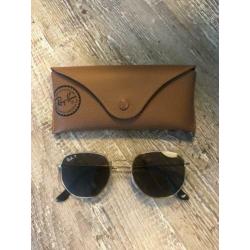 Nieuw Ray Ban hexagonal gepolariseerd (bon aanwezig)