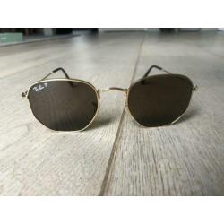 Nieuw Ray Ban hexagonal gepolariseerd (bon aanwezig)