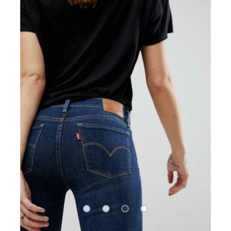 Levi super skinny jeans , donker blauw maat 28/30