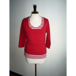 NIEUW !!! - rode SUSSKIND top mt. 38 / college style