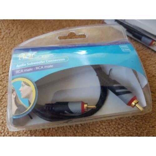 Rca kabels chinc tulp interlink verguld male gold plated