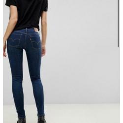 Levi super skinny jeans , donker blauw maat 28/30