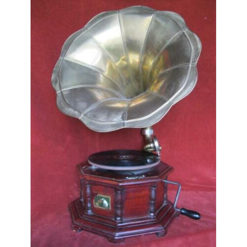His Master's Voice HMV <Engeland> met bakkelietplaat