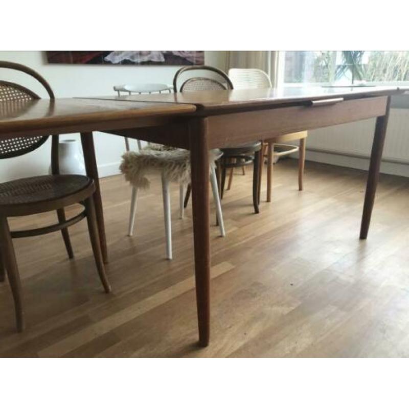 Deens design eettafel uitschuifbaar bureau tafel