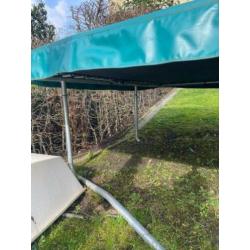 Recht hoekige trampoline