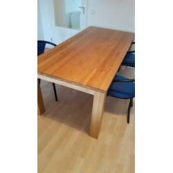 Eettafel 200x95 Eikenhout: in goede staat!