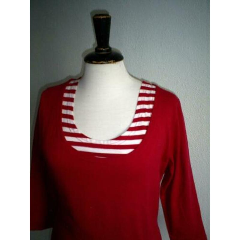 NIEUW !!! - rode SUSSKIND top mt. 38 / college style