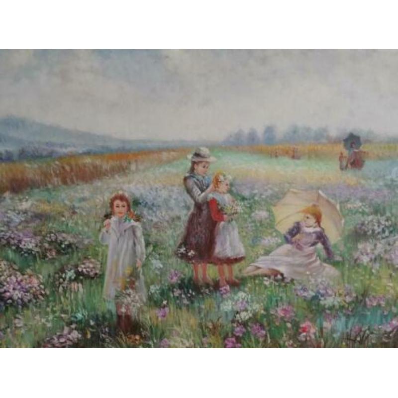 Meisjes in het veld / Rogier