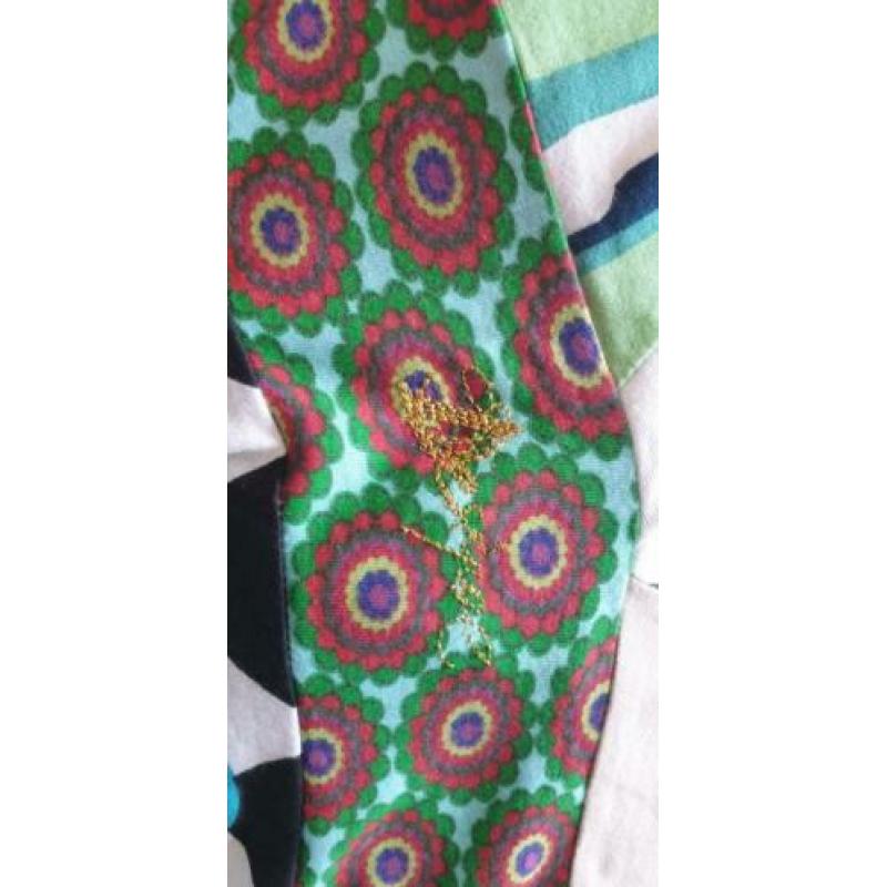 ZGAN prachtige kleuren DESIGUAL jurk mt M 38/40, jurkje