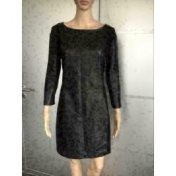 C1031 GIPSY MAAT 36/38=S/M zwart jurkje leder-look