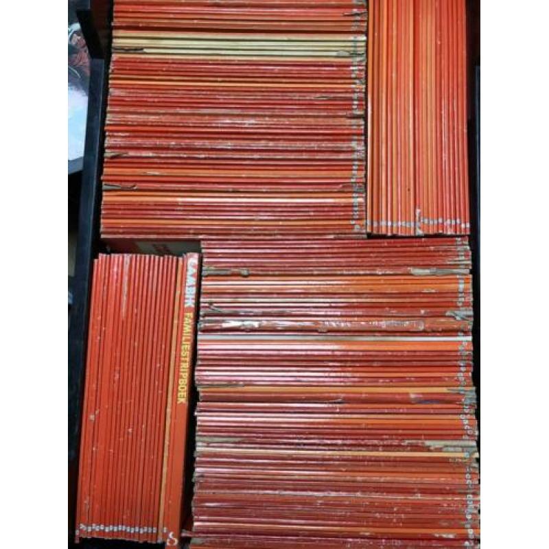 Grote verzameling stripboeken.