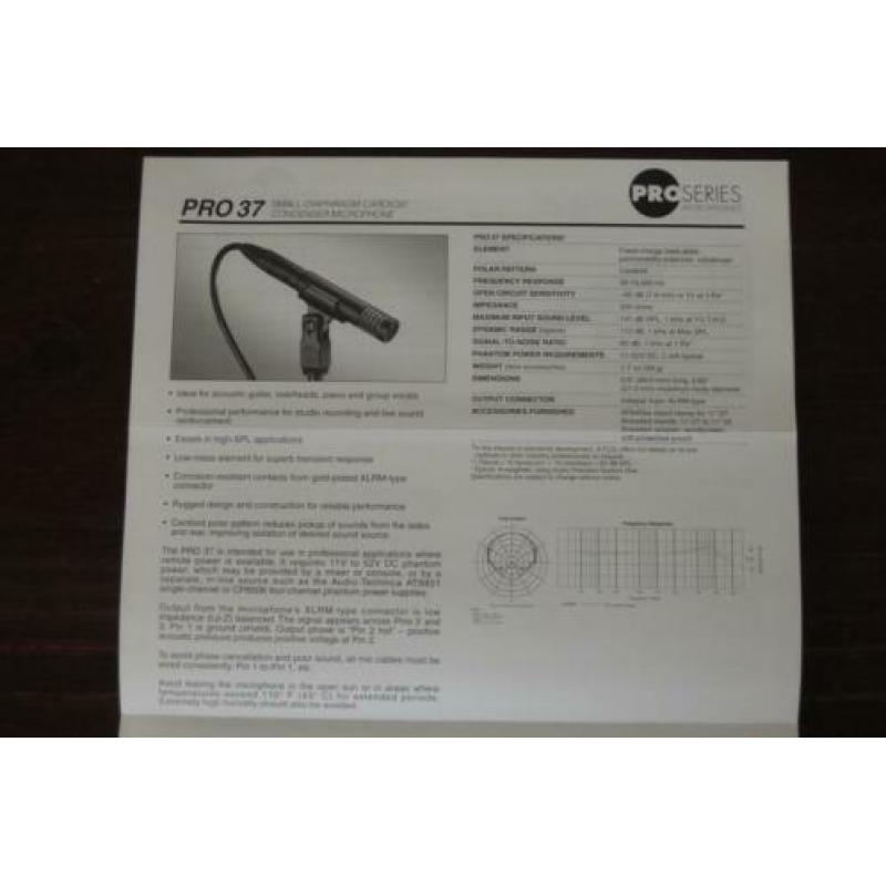 Audio Technica Pro 37 microfoon