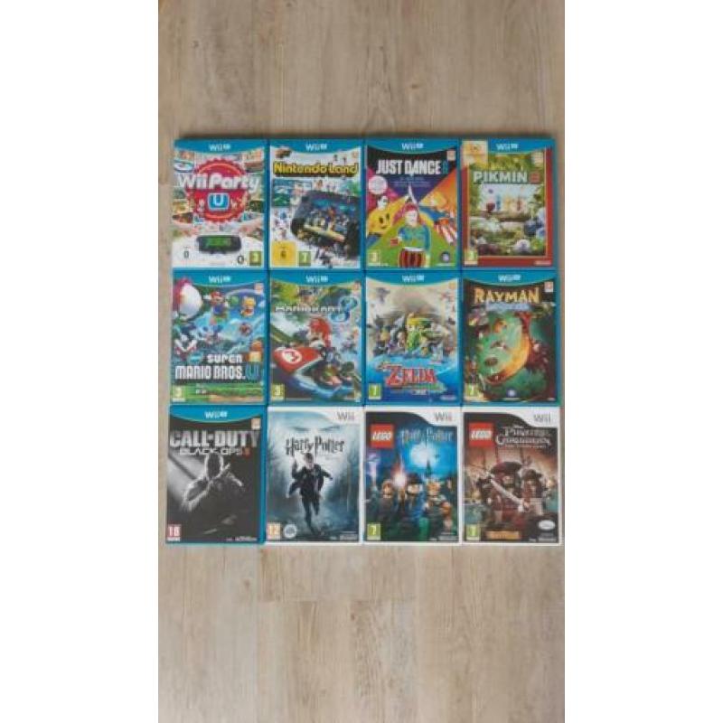 Zeer complete WiiU / extra controller / 12 spellen