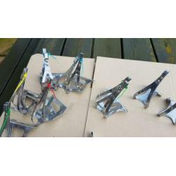 Restpartij 38 vintage toeclips CHRISTOPHE, AFA, SHIMANO, ALE