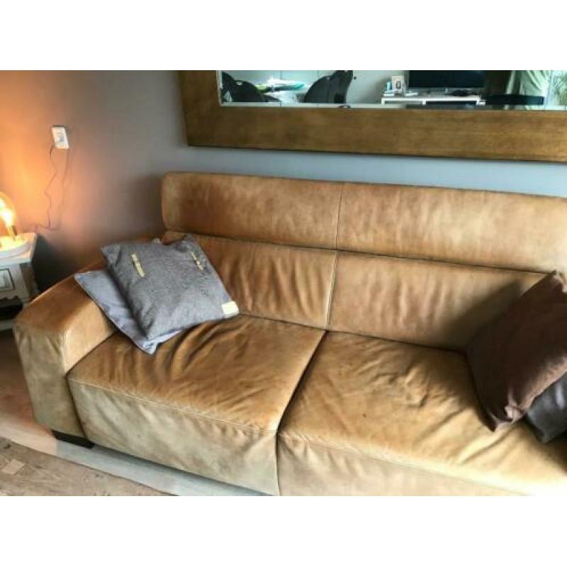 3 zits bank leer, lounge