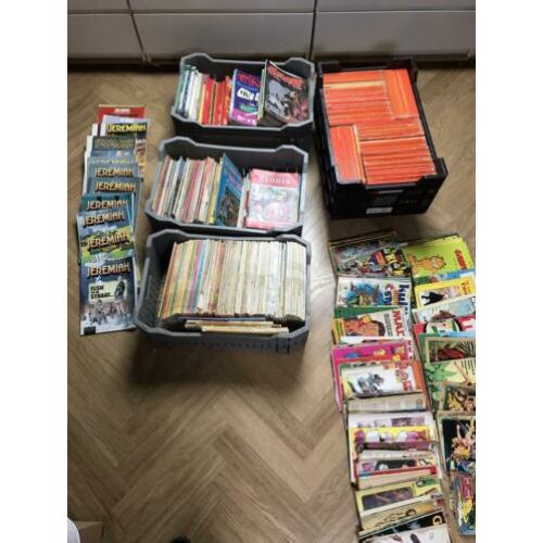 Grote verzameling stripboeken.