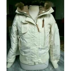 Moscow Dons Capuchon Bont winterjas M 38 Ecru