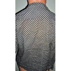 MAISON SCOTCH ! Grijze algodon katoenen blouse mt 44.