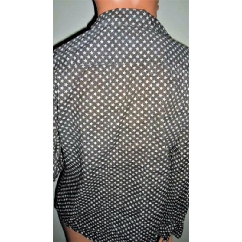 MAISON SCOTCH ! Grijze algodon katoenen blouse mt 44.