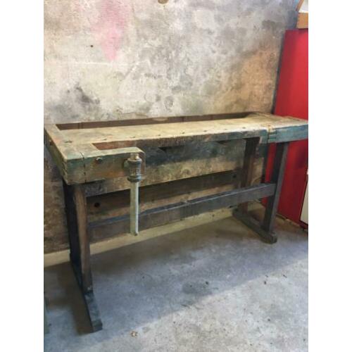 Vintage werkbank van Nooitgedacht, 160 cm lang