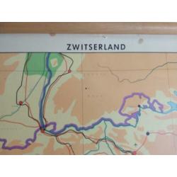 mooie schoolkaart van Zwitserland