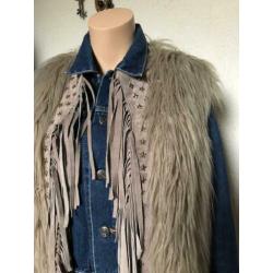 GOOSEGRAFT nieuwstaat jasje/vest/ hippie mt M