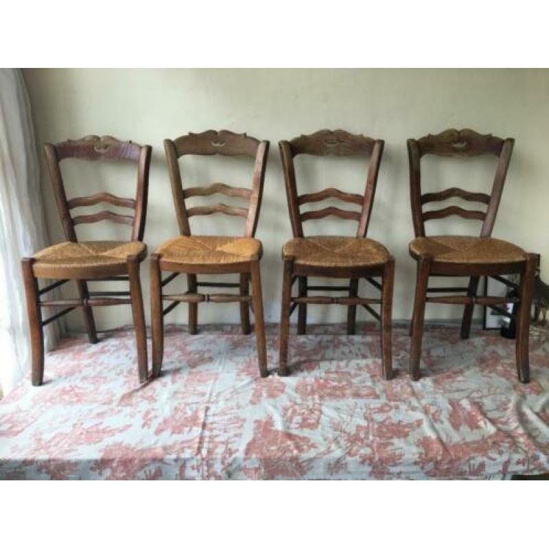 4 x boerenstoelen boeren stoelen snorre Frans landelijk