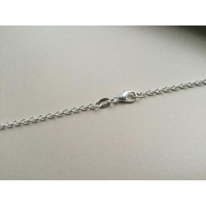 Set oorbellen ketting hanger Swarovski kristal NIEUW zilver