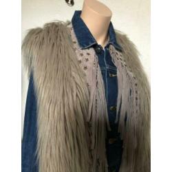 GOOSEGRAFT nieuwstaat jasje/vest/ hippie mt M