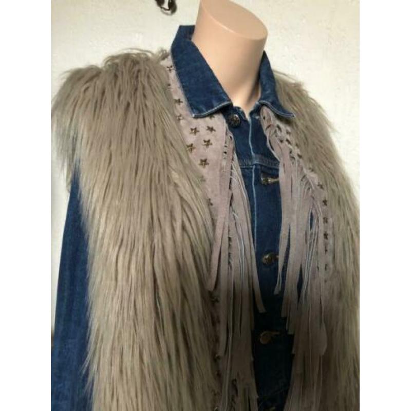 GOOSEGRAFT nieuwstaat jasje/vest/ hippie mt M