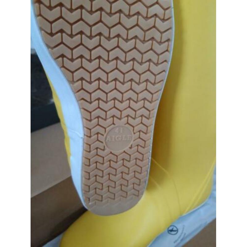 Aigle laarzen maat 41 geel