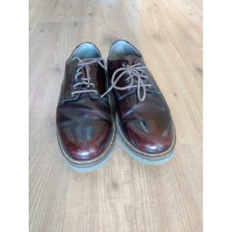 Clarks, leer, kastanje rood/bruin