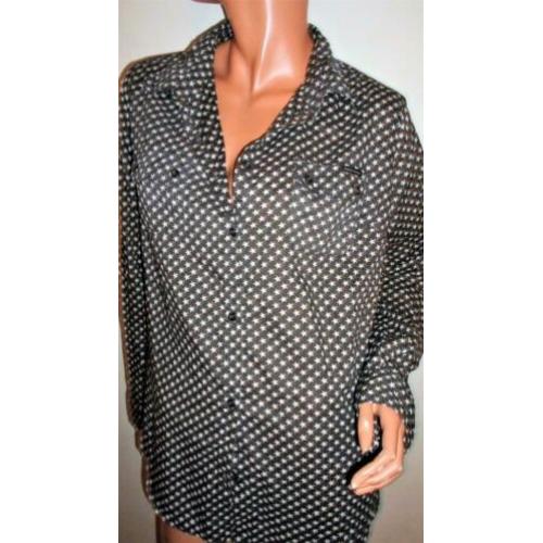 MAISON SCOTCH ! Grijze algodon katoenen blouse mt 44.