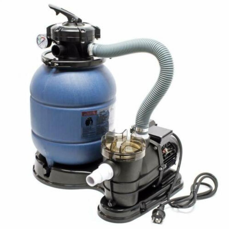 Zandfilterset | met 5-wegkraan en pomp | 6000 l/u