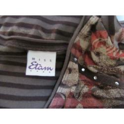 Y63 shirt ETAM bruin maat L 42/44