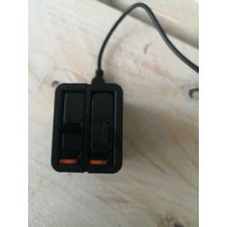 Originele go pro batterij x2 plus duo charger go pro hero 4