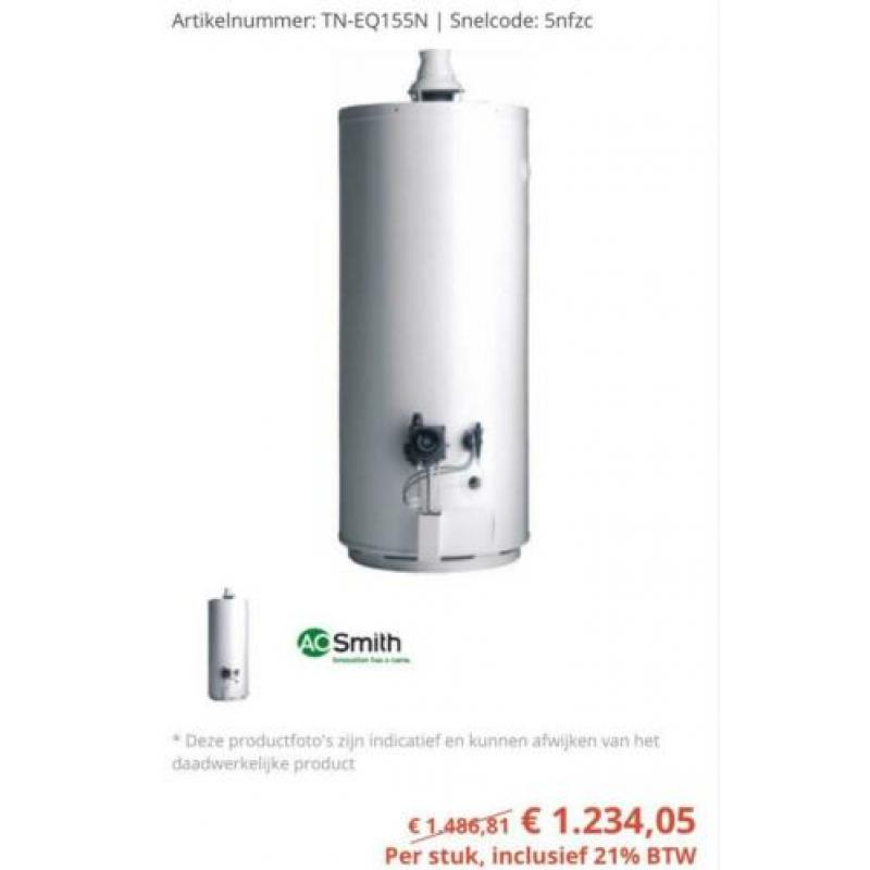 A.O. Smith boiler TN-EQ155N 144 liter