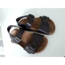 Kipling sandalen donkergrijs leer maat 22 zgan