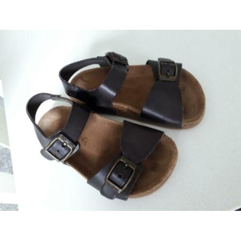 Kipling sandalen donkergrijs leer maat 22 zgan