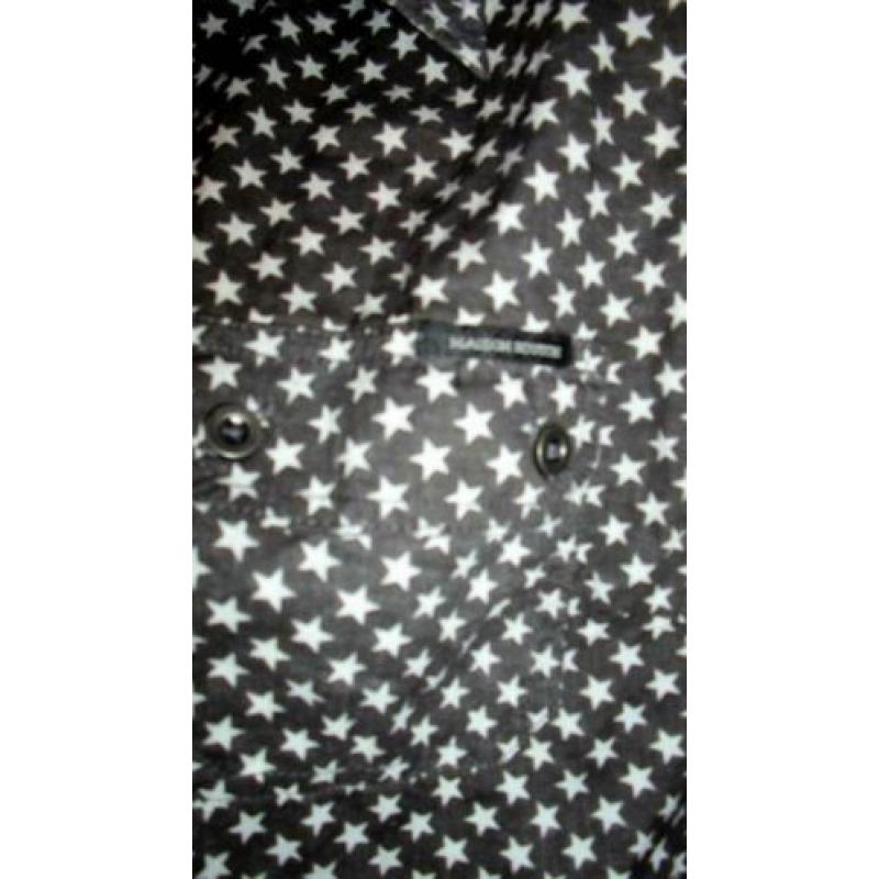 MAISON SCOTCH ! Grijze algodon katoenen blouse mt 44.