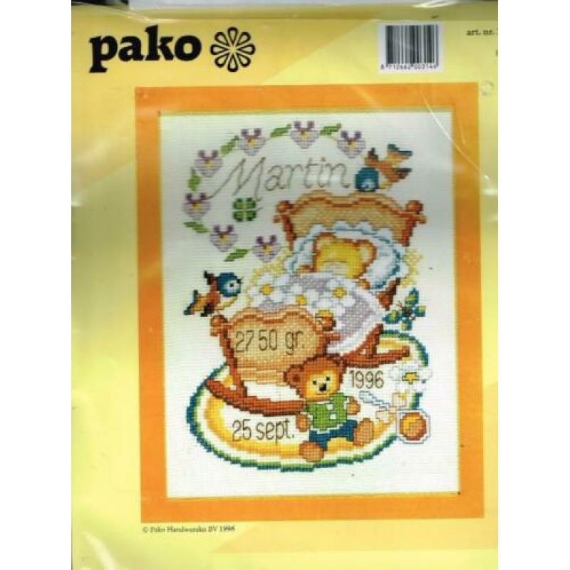 Cado PAKO BORDUURPAKKET GEBOORTE, MARTIN