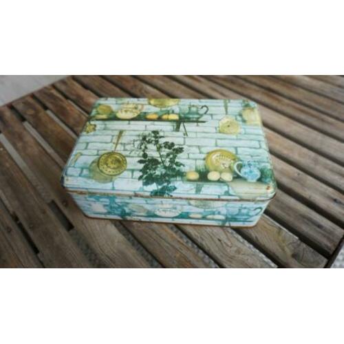 Oud brocante blik